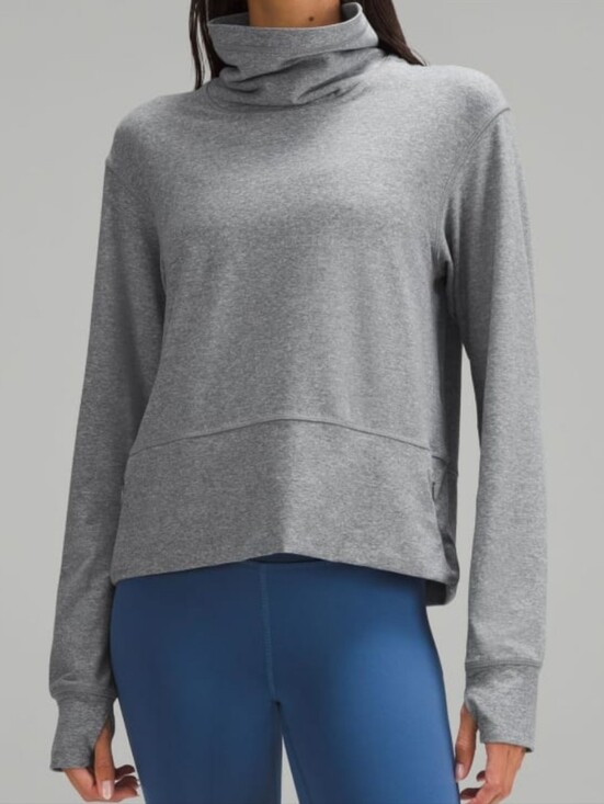 lululemon athletica Sweaters - Lululemon Ready To Rulu Pullover Size 12 Grey